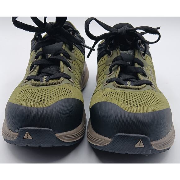 KEEN Olive/Black Vista Energy Work Sneakers with The Safety Toe. Size 5.5m.